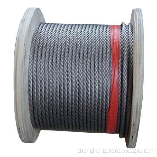 7 x 7/7 x 19 AISI304/AISI316 Stainless Steel/Galvanized Steel Aircraft Cable, 3/64-inch Diameter
